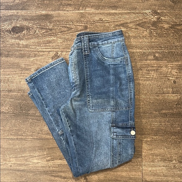 KanCan “Avery” Cargo Utility Denim Crop Jeans Women’s Size 9/28 - Picture 6 of 6